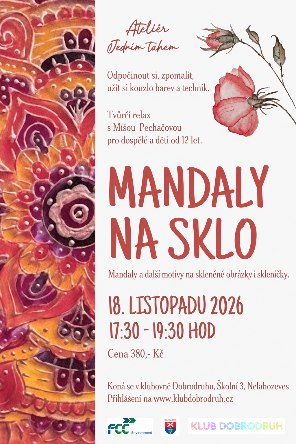 Ateliér Jedním tahem – Mandaly na sklo