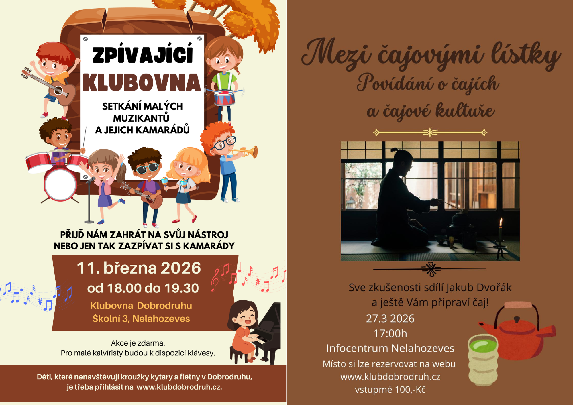 Zpívající klubovna a Čaje